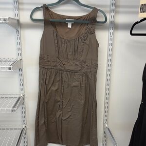 LOFT Brown Sleeveless Mini Dress